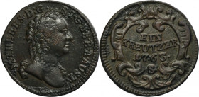 Austria, Maria Theresa, 1 Kreuzer Schmöllnitz 1763 S
