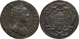 Austria, Maria Theresa, 1 Kreuzer Schmöllnitz 1763 S