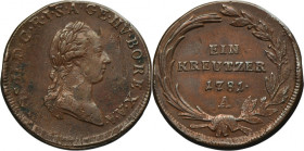 Austria, Joseph II, 1 Kreuzer Wien 1781 A