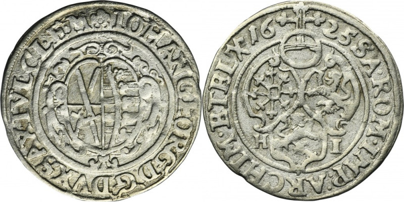 Germany, Saxony, Johann Georg I, Groschen Dresden 1625 HI Variety with initial H...