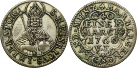 Germany, Bishopric of Bamberg, Adam Friedrich, 5 Kreuzer Nuremberg 1766 SNR