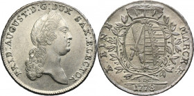 Germany, Kingdom of Saxony, Friedrich Augustus III, Thaler Dresden 1778 EDC