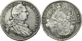 Germany, Bavaria, Karl II Theodor, Thaler Munich 1778 HST