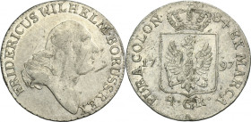 Germany, Kingdom of Prussia, Friedrich Wilhelm II, 4 Groschen (1/6 Thaler) Berlin 1797 A