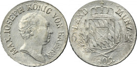Germany, Bavaria, Maximilian I Joseph, 6 Kreuzer Munich 1809