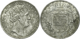 Germany, Saxony, Friedrich Augustus II, 2 Thaler Dresden 1852 F