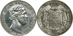 Germany, Kingdom of Saxony, Friedrich Augustus II, 2 Thaler Dresden 1854 F