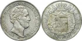 Germany, Kingdom of Saxony, Friedrich Augustus II, Thaler Dresden 1842 G