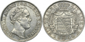 Germany, Kingdom of Saxony, Friedrich Augustus II, Thaler Dresden 1848 F