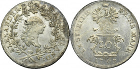 Germany, Margraviate of Brandenburg-Ansbach, Karl Alexander, 20 Kreuzer Bayreuth 1763