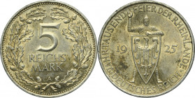 Germany, Weimar Republic, 5 Mark Berlin 1925 A
