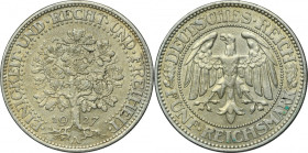 Germany, Weimar Republic, 5 Mark Berlin 1927 A - Oak