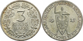 Germany, Weimar Republic, 3 Mark Berlin 1925 A