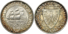Germany, Weimar Republic, 3 Mark Berlin 1927 A - Bremerhaven