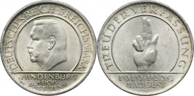 Germany, Weimar Republic, 3 Mark Berlin 1929 A - Weimar Oath