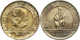 Germany, Weimar Republic, 3 Mark Munchen 1929 D - Weimar Oath