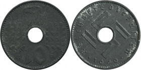 Germany, Third Reich, 10 Reichspfennig 1940 A - military issue - RARE