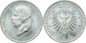 Germany, 10 Euro Hamburg 2010 J - Robert Schumann