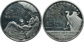 Germany, Euro 10 Munich 2008 D - Carl Spitzweg's 200th birthday