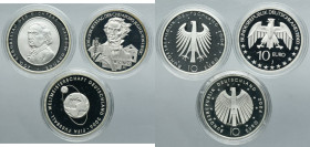 Lot, Germany, 10 Euro (3 pcs.)