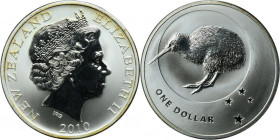 New Zealand, Elizabeth II, 1 Karlsfeld Dollar 2010 - Kiwi