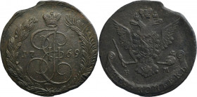 Russia, Catherine II, 5 Kopeck Jekaterinburg 1769 EM