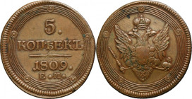 Russia, Alexander I, 5 Kopeck Jekaterinburg 1809 EM