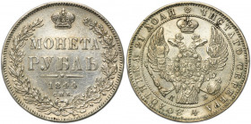 Russia, Nicholas I, Rouble Petersburg 1844 СПБ KБ