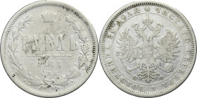 Russia, Alexander II, Rouble Petersburg 1878 СПБ НФ