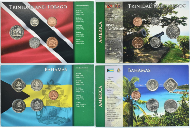 Lot, Bahamas and Trinidad and Tobago, Two vintage sets (10 pcs.) Lot of two vint...