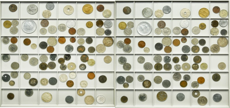 Lot, Europa and USA, Mix coins (77 pcs.) Lot of 77 coins from the 19th and 20th ...