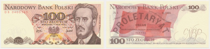 100 złotych 1976 - DB - Emisyjny stan zachowania. Reference: Miłczak 146
Grade:...