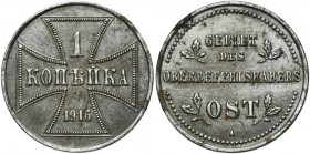 Ost, 1 Kopeck Berlin 1916 A