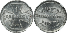 Ost, 1 Kopeck Hamburg 1916 J - NGC MS62