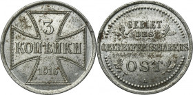 Ost, 3 Kopeck Berlin 1916 A