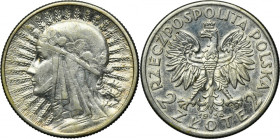 Głowa kobiety, 2 złote 1934