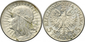 Głowa Kobiety, 5 złotych Warszawa 1934