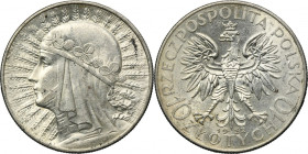 Głowa Kobiety, 10 złotych Warszawa 1932