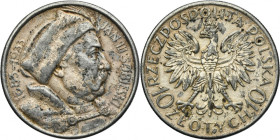 Sobieski, 10 złotych 1933 - FAŁSZERSTWO Z EPOKI