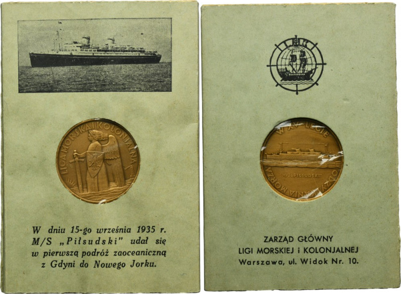 Medal XV Anniversary of Regaining Access to the Sea 1935 Medal issued on the occ...