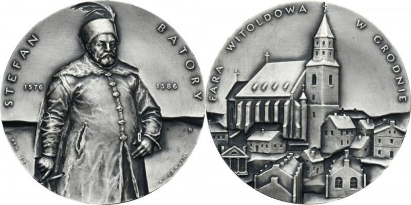 Medal PTN Stefan Batory Design by E. Olszewska–Borys. PTN Koszalin issue with a ...