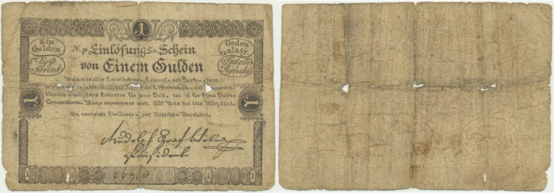 Austria, 1 Gulden 1811 Seldom seen on auction market.&nbsp; Rzadko notowana pozy...