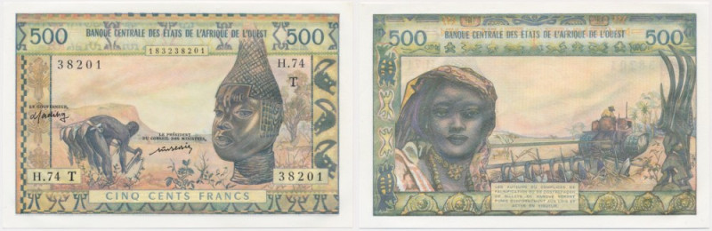 West African States, Togo, 100 Francs (1959-64) Imperfections around corners tha...