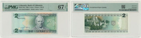 Lithuania, 2 Litai 1993 - PMG 67 EPQ