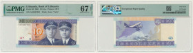 Lithuania, 10 Litu 2001 - PMG 67 EPQ