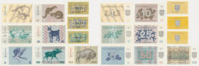 Lithuania, 10 centu - 100 Talonas 1991 (!0 pcs.)