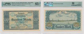 Memel (Klaipeda), 100 Mark 1922 - PMG 65 EPQ 2-ga nota