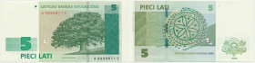 Latvia, 5 Lati 1996