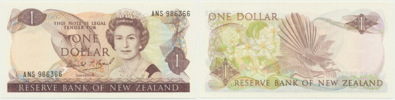 New Zealand, 1 Dollar (1989-92) - signature Brash A beautifull uncirculated note...