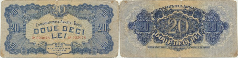 Romania, 20 Lei 1944 Never washed or pressed.
 Egzemplarz naturalny.
Reference...